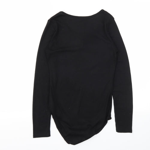 Peacocks Womens Black   Bodysuit One-Piece Size 8