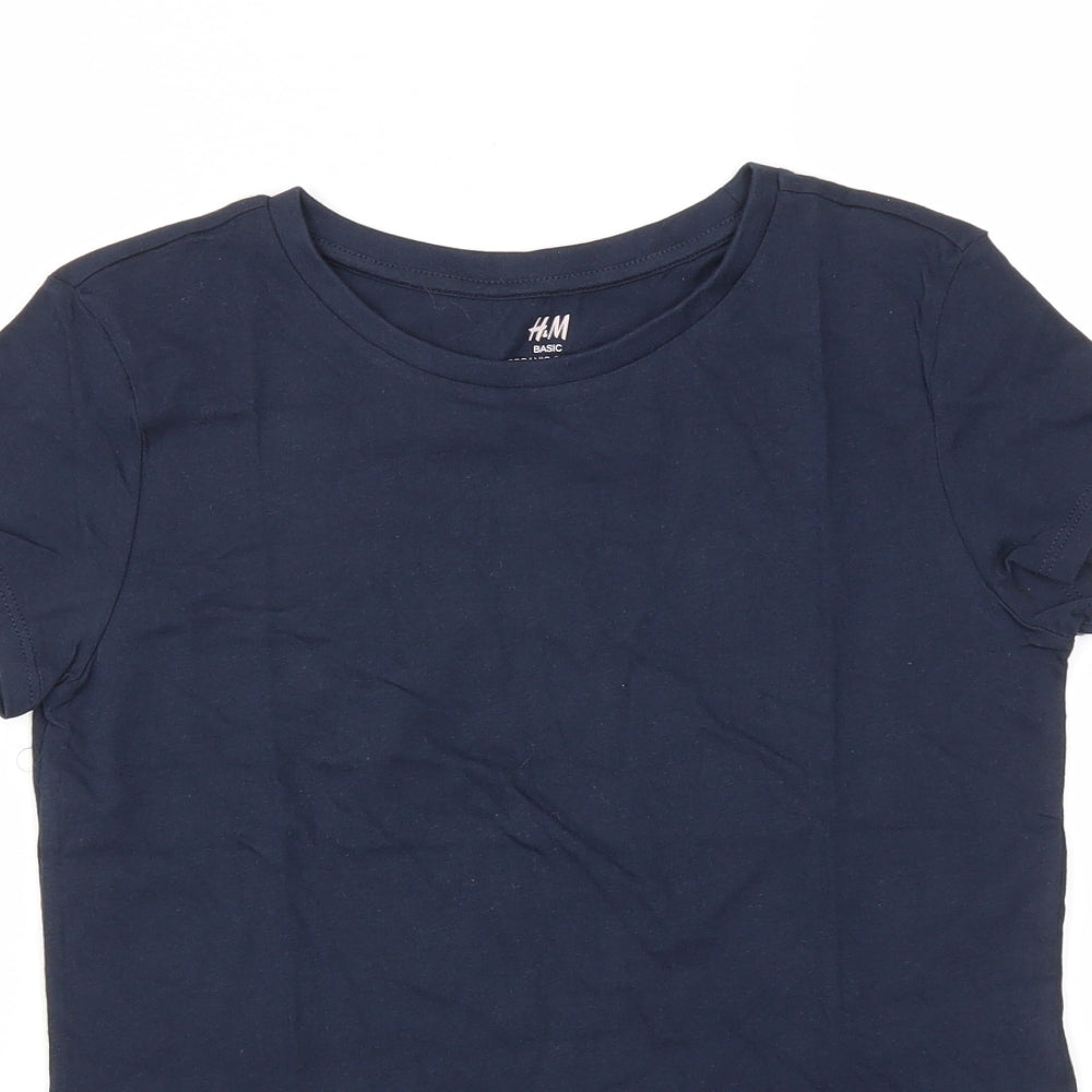 H&M Girls Blue   Basic T-Shirt Size 11-12 Years