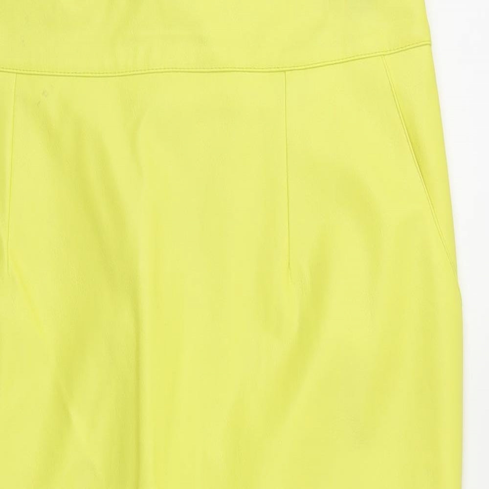 River Island Womens Yellow   A-Line Skirt Size 16