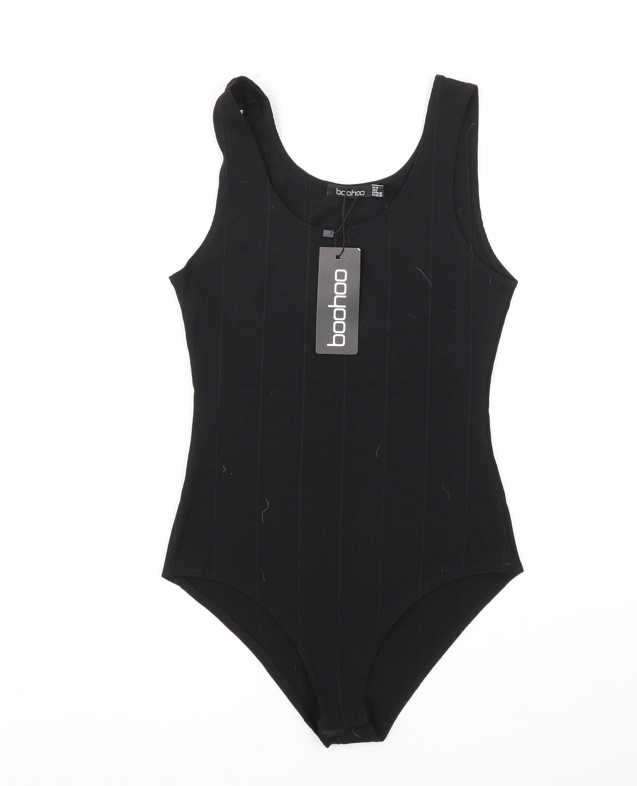 Boohoo Womens Black   Bodysuit One-Piece Size 10