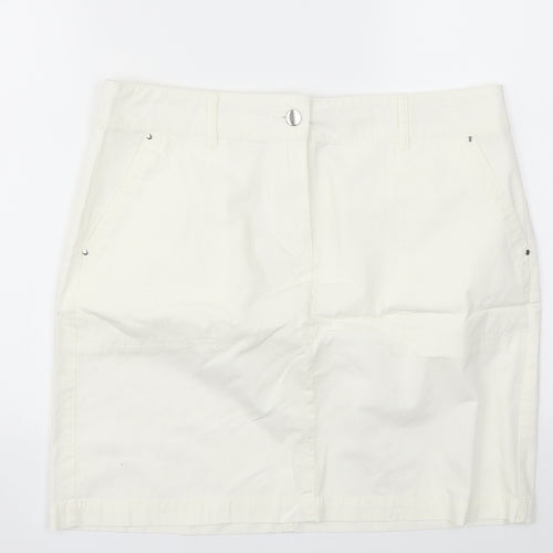 Dorothy Perkins Womens Ivory   A-Line Skirt Size 12