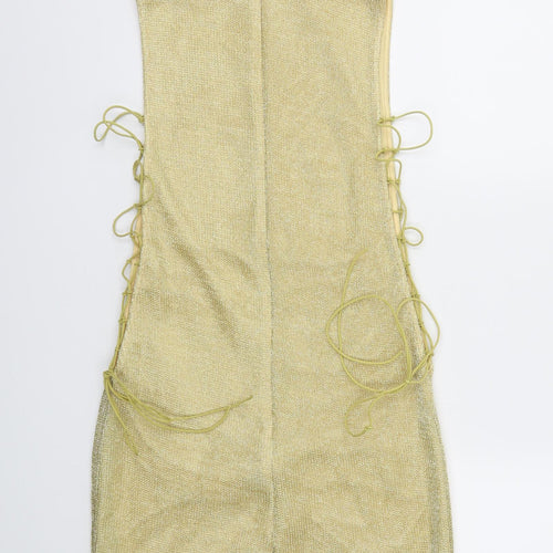 Missguided Womens Gold   A-Line  Size 10