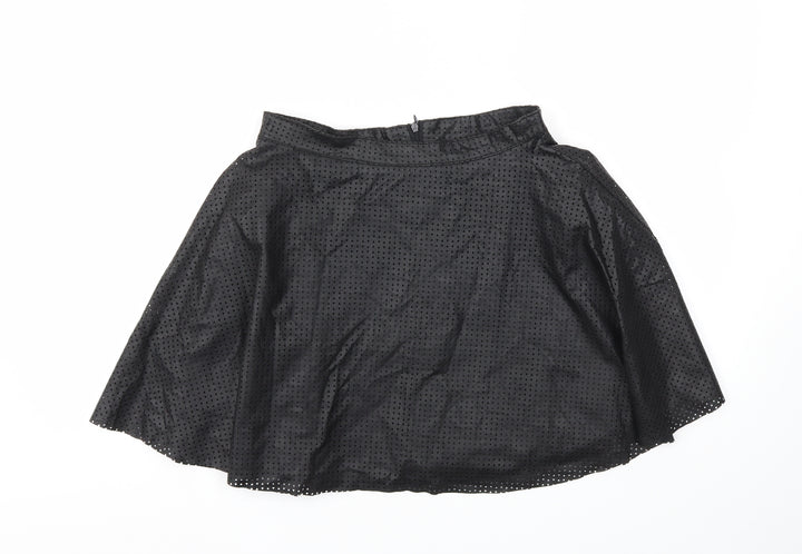 Preworn Womens Black   Flare Skirt Size 10