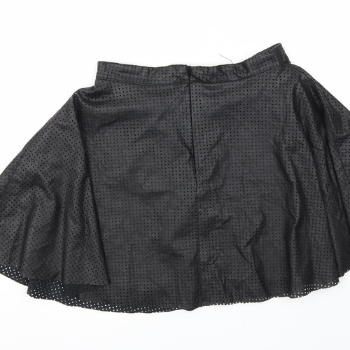 Preworn Womens Black   Flare Skirt Size 10