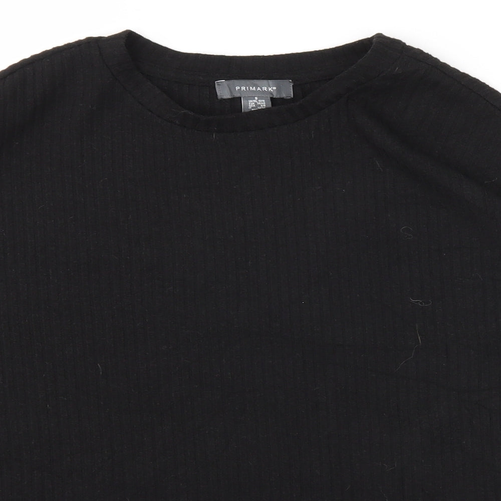 Primark Womens Black   Basic T-Shirt Size S