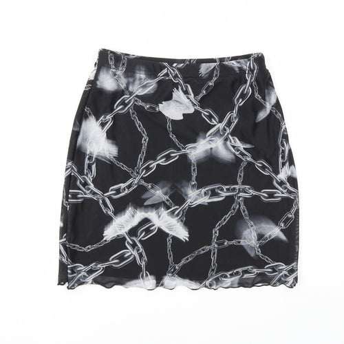 SheIn Womens Black   A-Line Skirt Size XS  - Stretch waistband