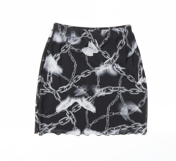 SheIn Womens Black   A-Line Skirt Size XS  - Stretch waistband