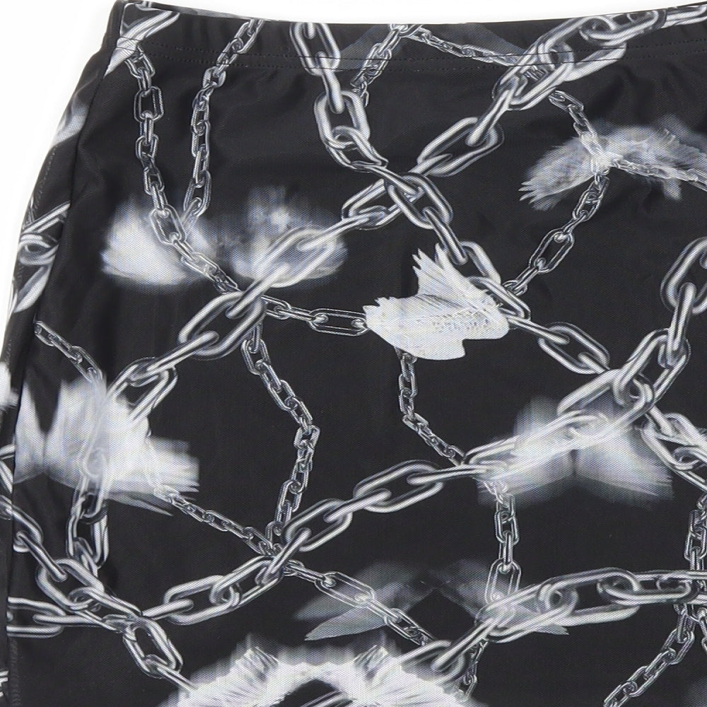 SheIn Womens Black   A-Line Skirt Size XS  - Stretch waistband