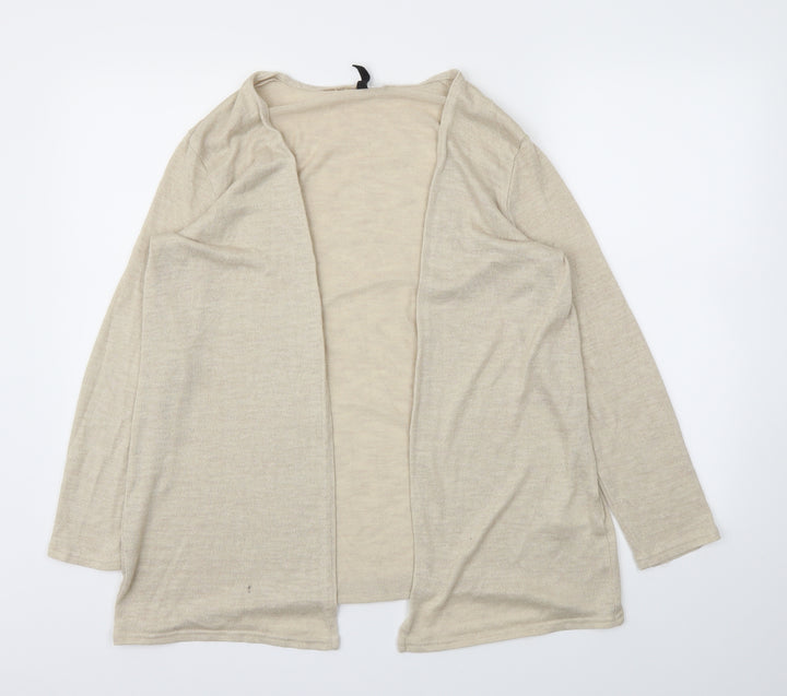 H&M Womens Beige   Cardigan Jumper Size L