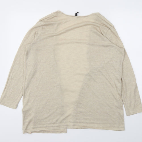H&M Womens Beige   Cardigan Jumper Size L