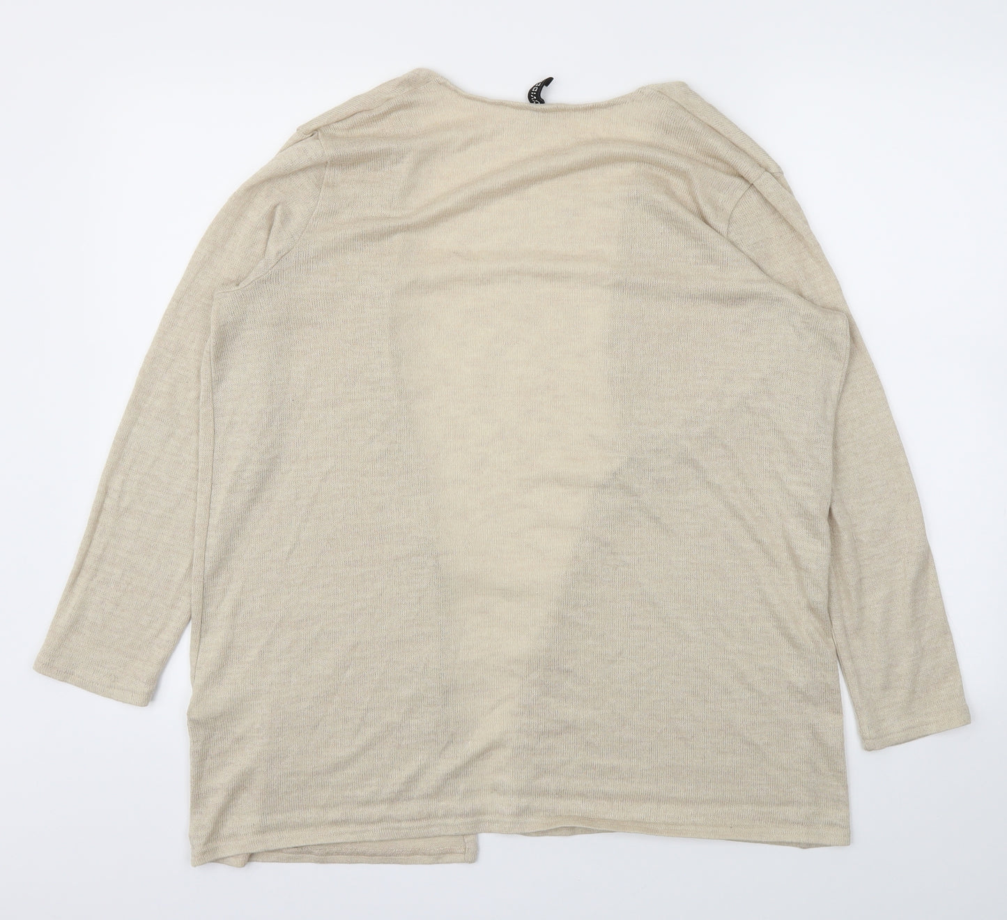 H&M Womens Beige   Cardigan Jumper Size L