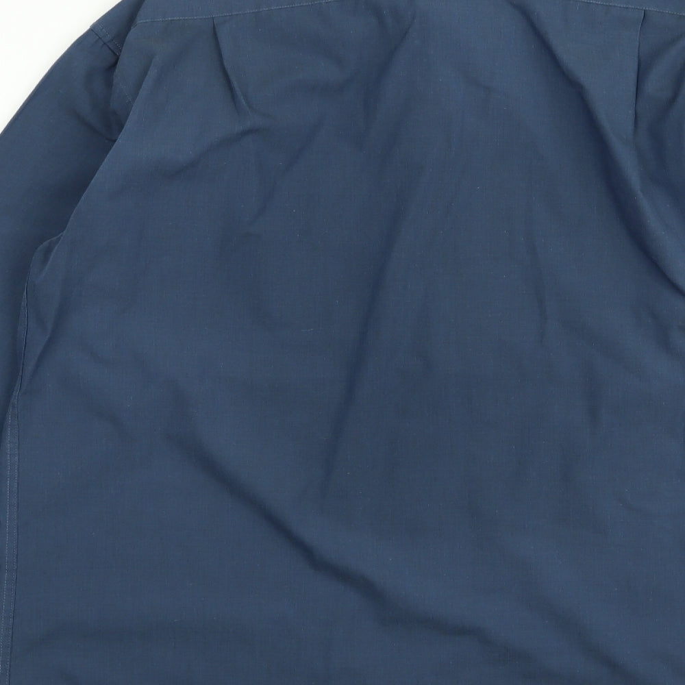 M&S Mens Blue    Dress Shirt Size 16