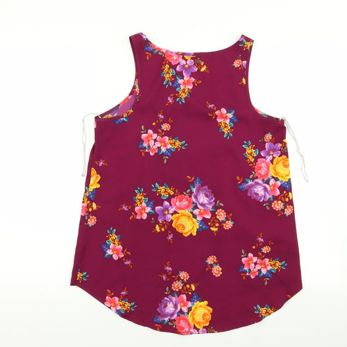 Primark Womens Purple Floral  Basic Blouse Size 8