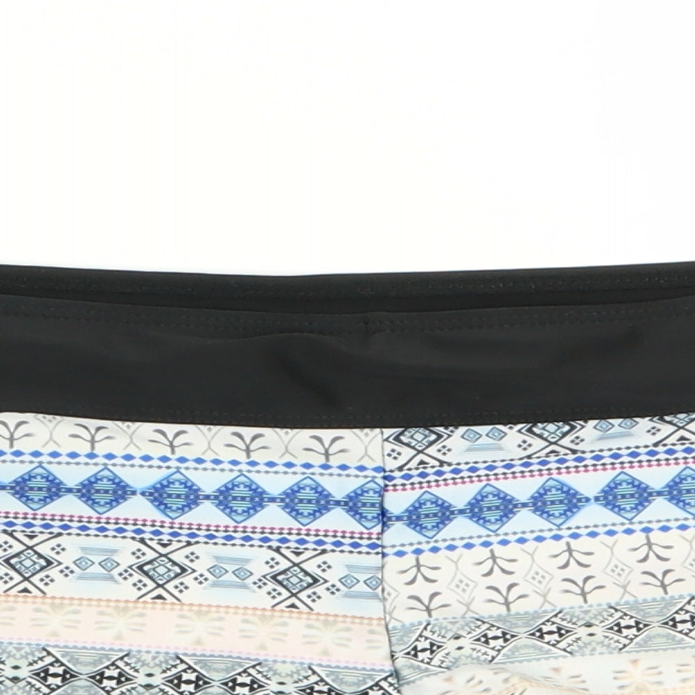 Preworn Womens Multicoloured Geometric  Compression Shorts Size M - Stretch waistband