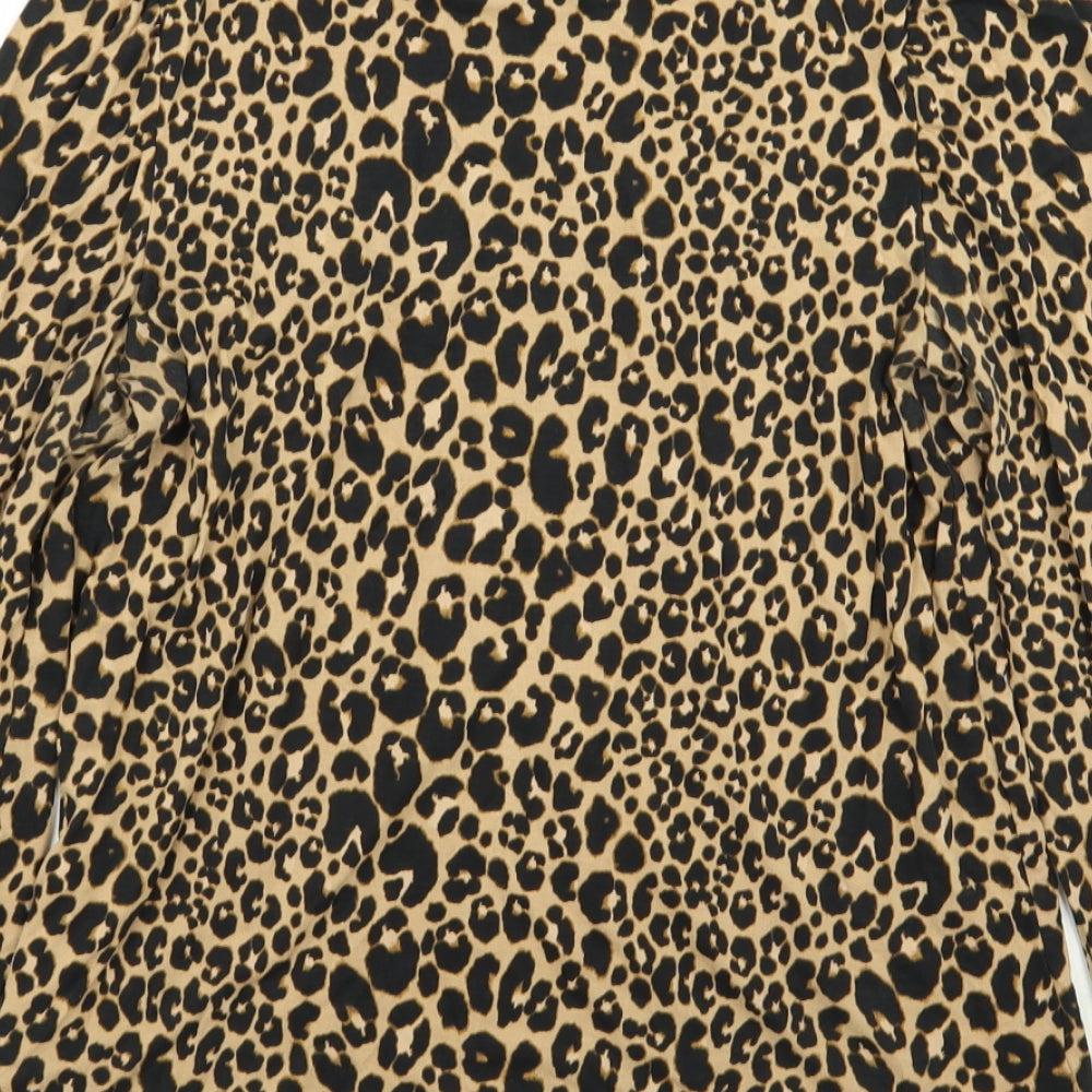 NEXT Womens Multicoloured Animal Print  Basic T-Shirt Size 6
