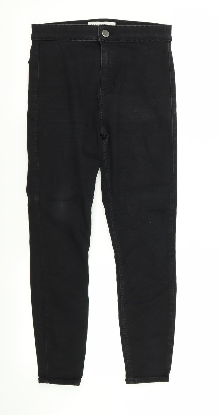 Topshop Womens Black Skinny Jeans Size 28 in L28 in