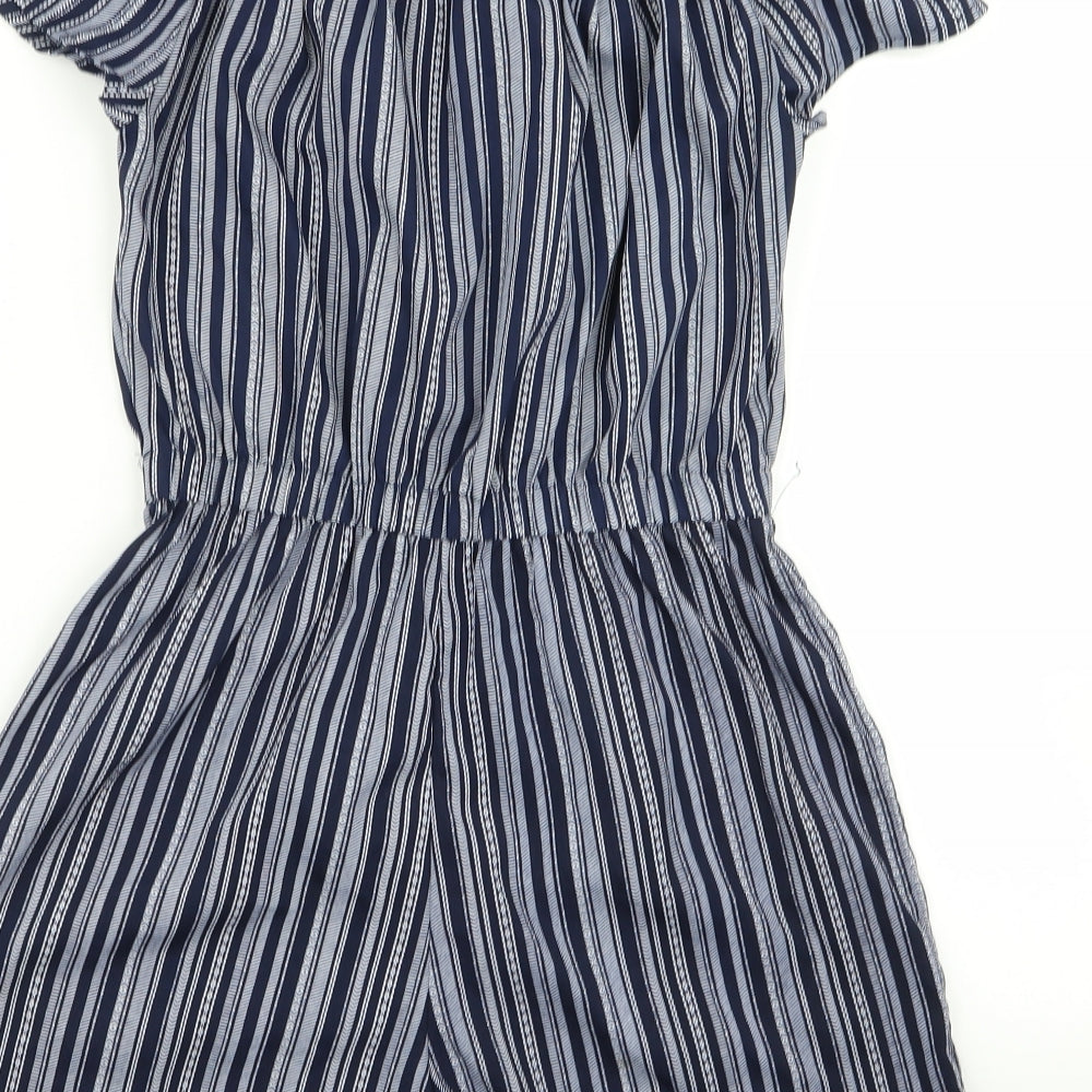 Primark Womens Multicoloured Striped  Playsuit One-Piece Size 8