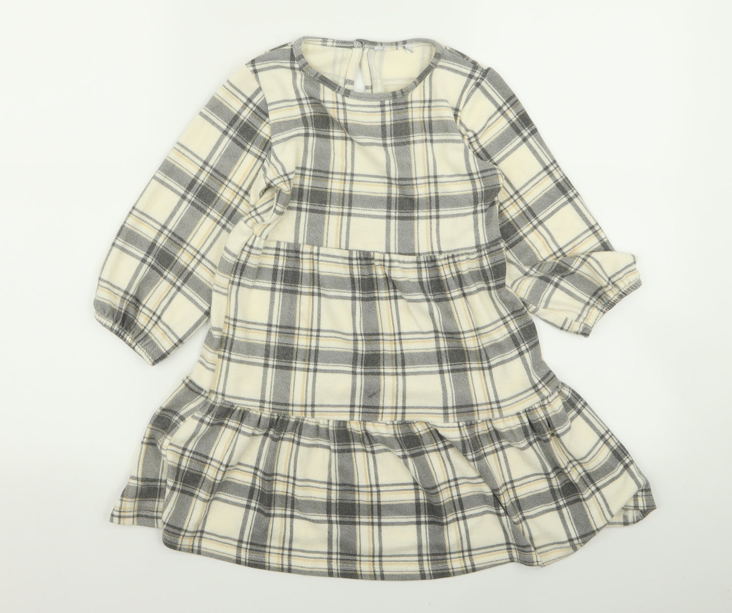Primark Girls Multicoloured Check  Fit & Flare  Size 5-6 Years