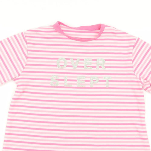 Asda George Girls Multicoloured Striped  Top Dress Size 5-6 Years