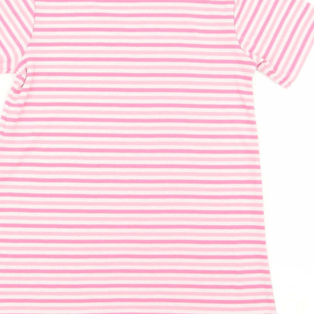 Asda George Girls Multicoloured Striped  Top Dress Size 5-6 Years