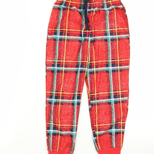 Matalan Girls Red Check  Cami Pyjama Pants Size 6 Years