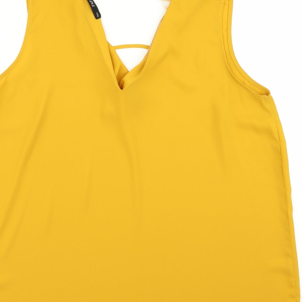 F&F Womens Yellow   Camisole Tank Size 18