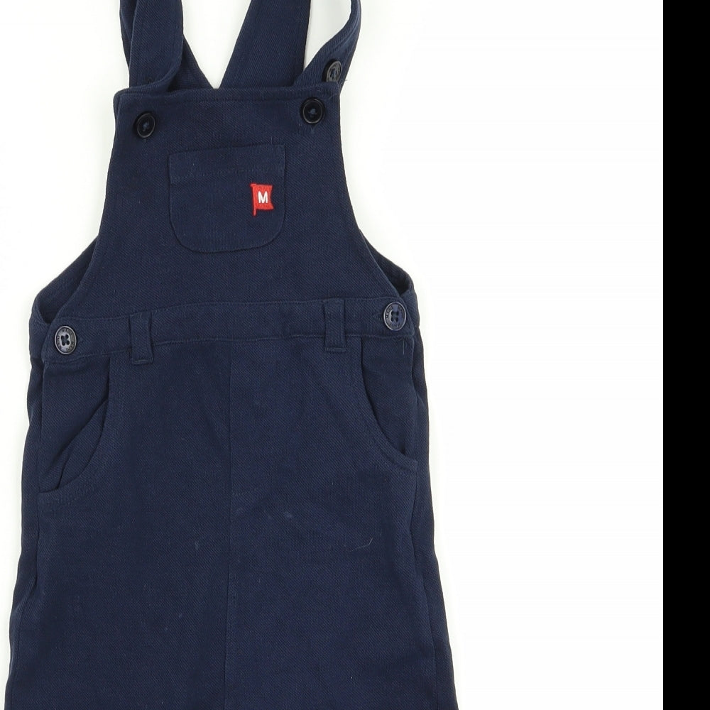 Maine Boys Blue Spotted  Dungaree One-Piece Size 12-18 Months