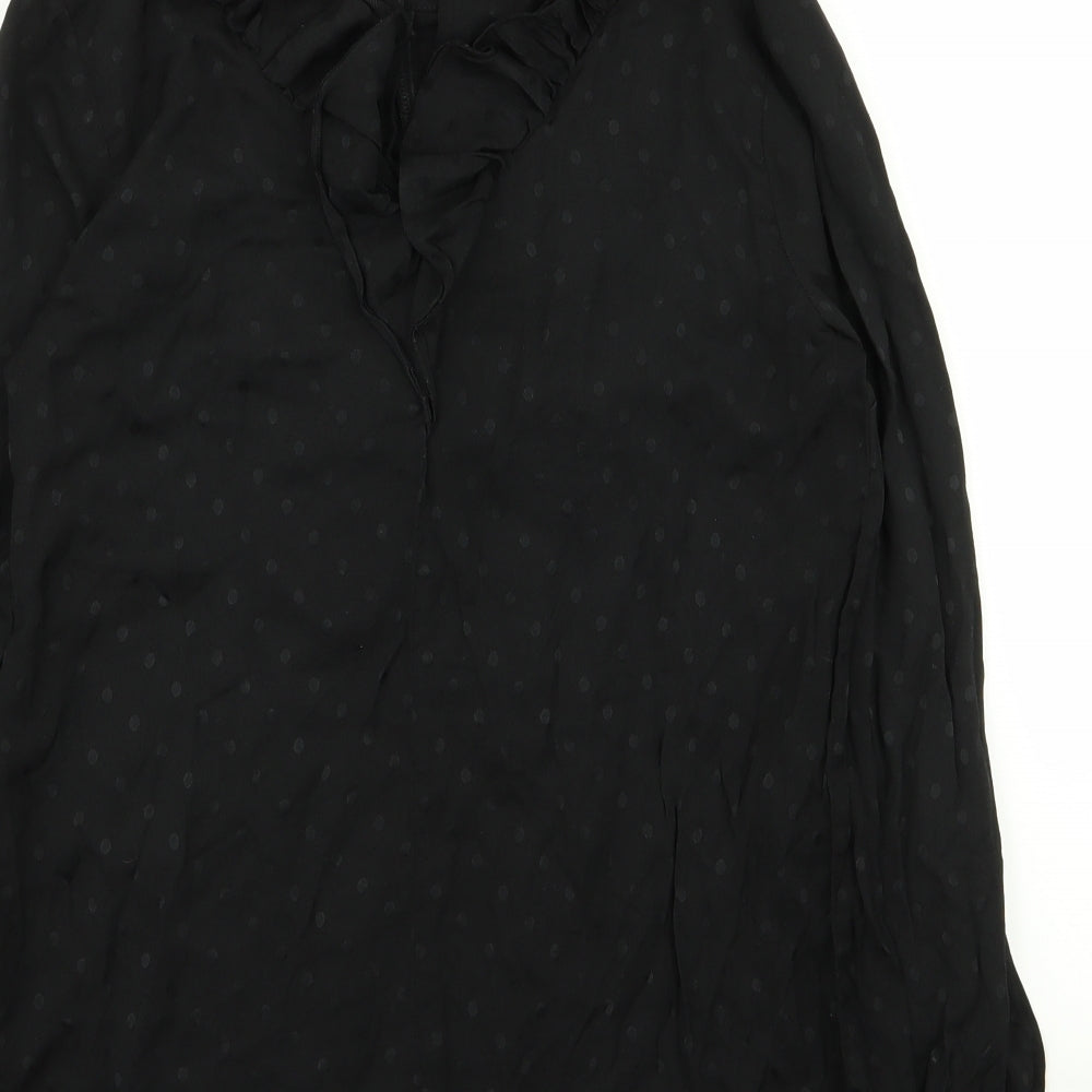 NEXT Womens Black Polka Dot  Basic Blouse Size 6