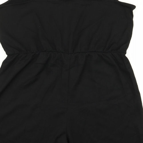 H&M Womens Black   Playsuit One-Piece Size XL
