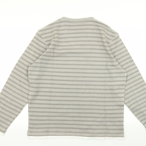 Easy Mens Multicoloured Striped  Pullover Jumper Size L
