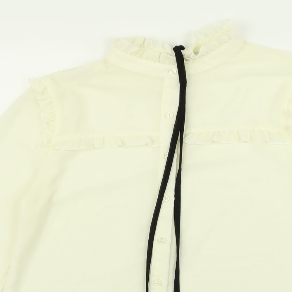 Glamorous Womens White   Basic Blouse Size 8