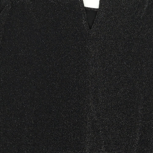 Dorothy Perkins Womens Black Polka Dot  Basic Blouse Size 16