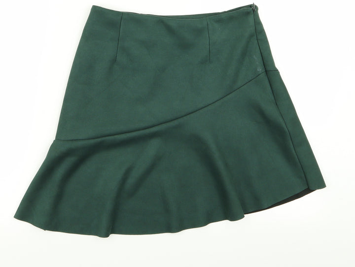 New Look Womens Green Flare Skirt Size 10