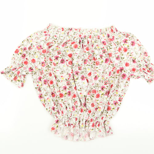 New Look Womens Multicoloured Floral  Basic Blouse Size 12
