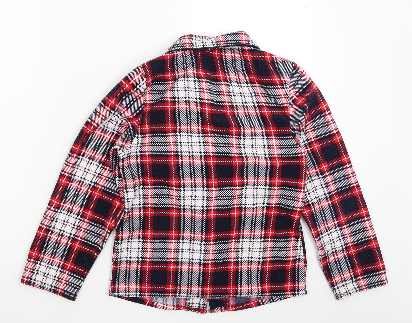 Peacocks Boys Multicoloured Check Fleece  Pyjama Top Size 12-13 Years