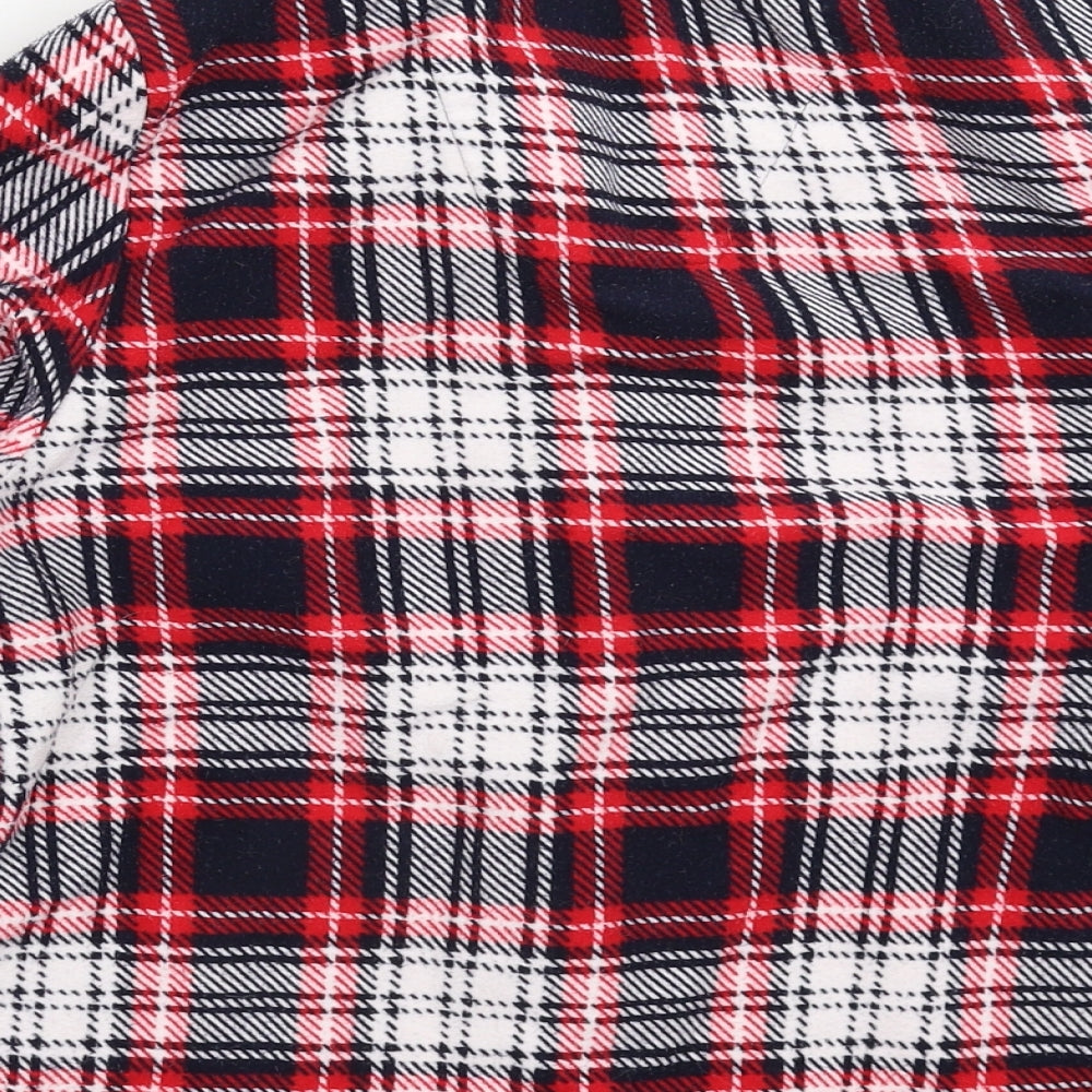 Peacocks Boys Multicoloured Check Fleece  Pyjama Top Size 12-13 Years
