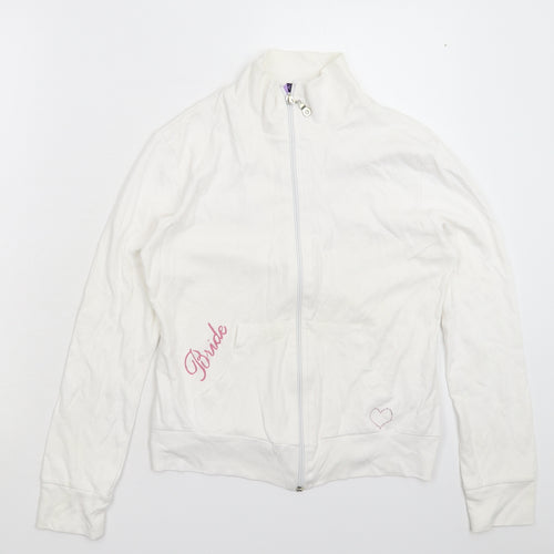 Confetti Womens White   Jacket  Size S