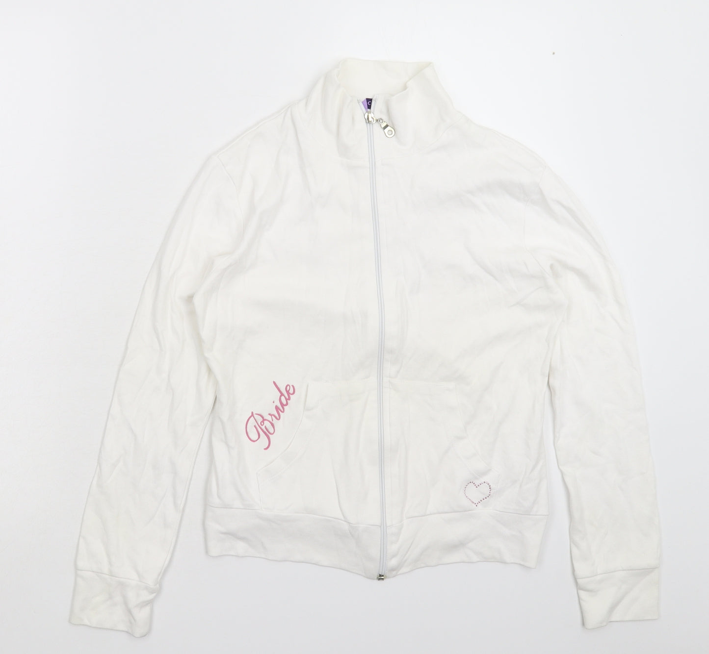 Confetti Womens White   Jacket  Size S