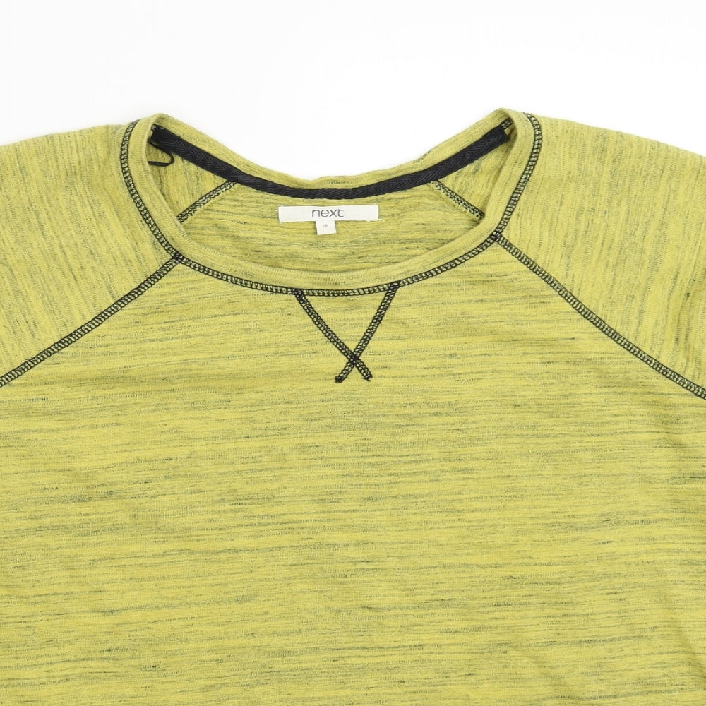 NEXT Womens Yellow   Pullover Sweatshirt Size 16
