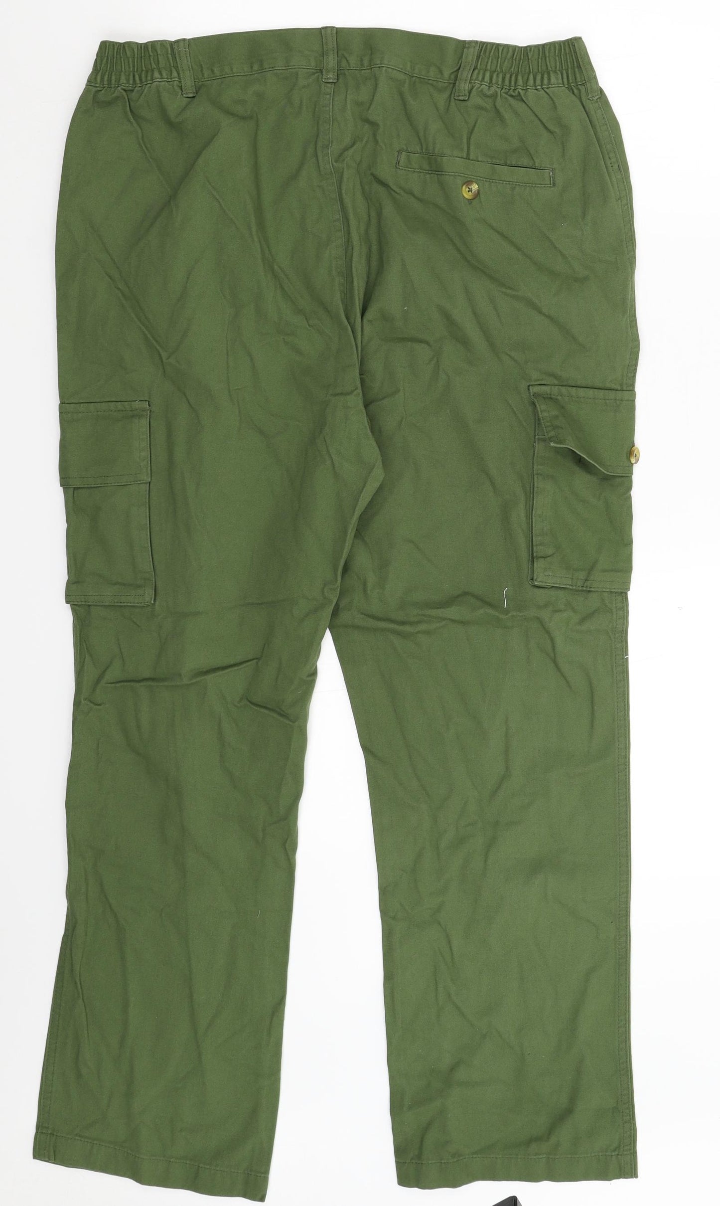 Cotton Traders Mens Green   Cargo Trousers Size 38 L29 in