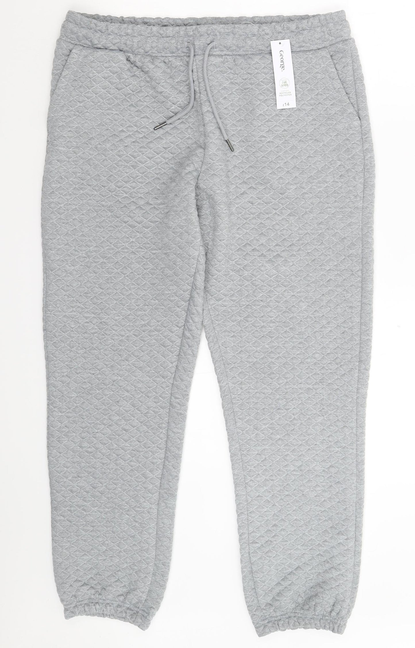 George Womens Grey   Jogger Trousers Size 14 L28 in