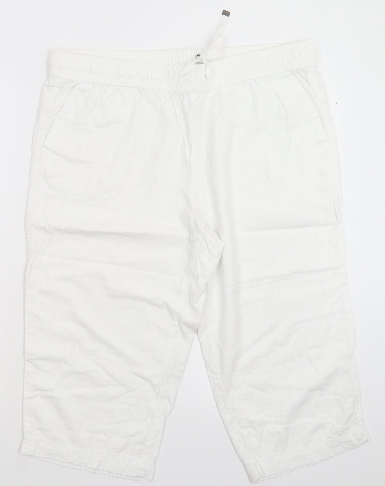 George Womens White   Bermuda Shorts Size 16