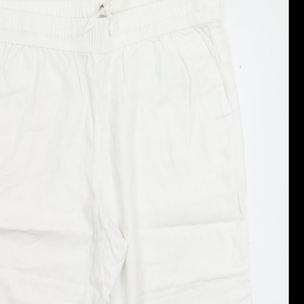 George Womens White   Bermuda Shorts Size 16