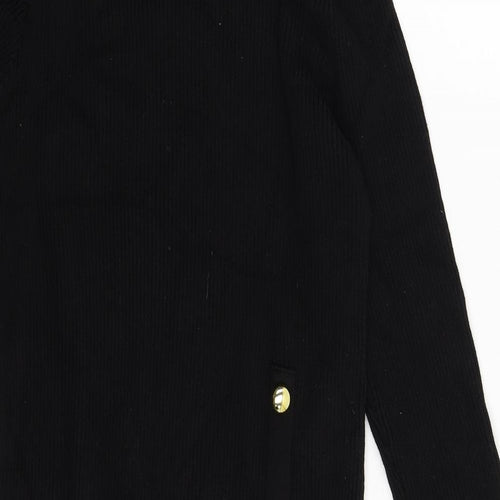 Primark Womens Black  Knit Jumper Dress  Size 16