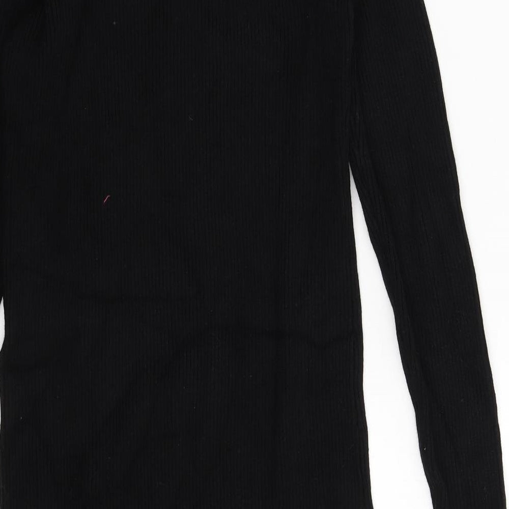 Primark Womens Black  Knit Jumper Dress  Size 16