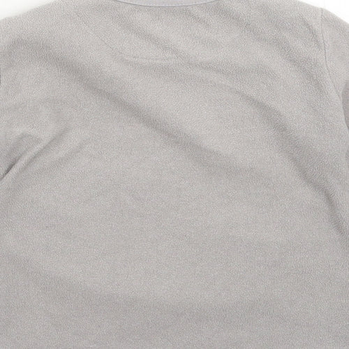 Rebel Girls Grey Solid Fleece Top Pyjama Top Size 3-4 Years