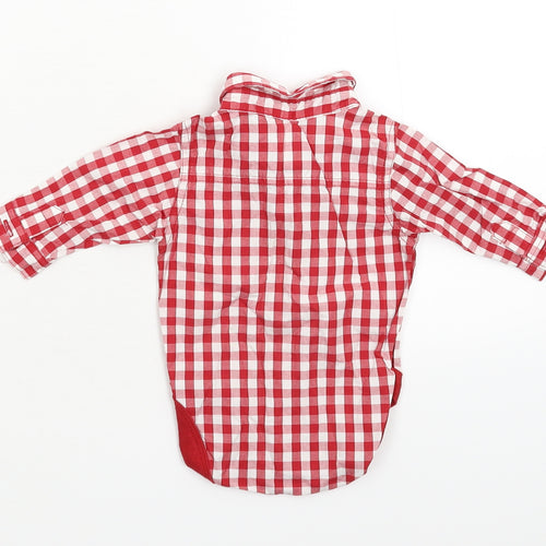 NEXT Baby Red Check  Babygrow One-Piece Size 0-3 Months