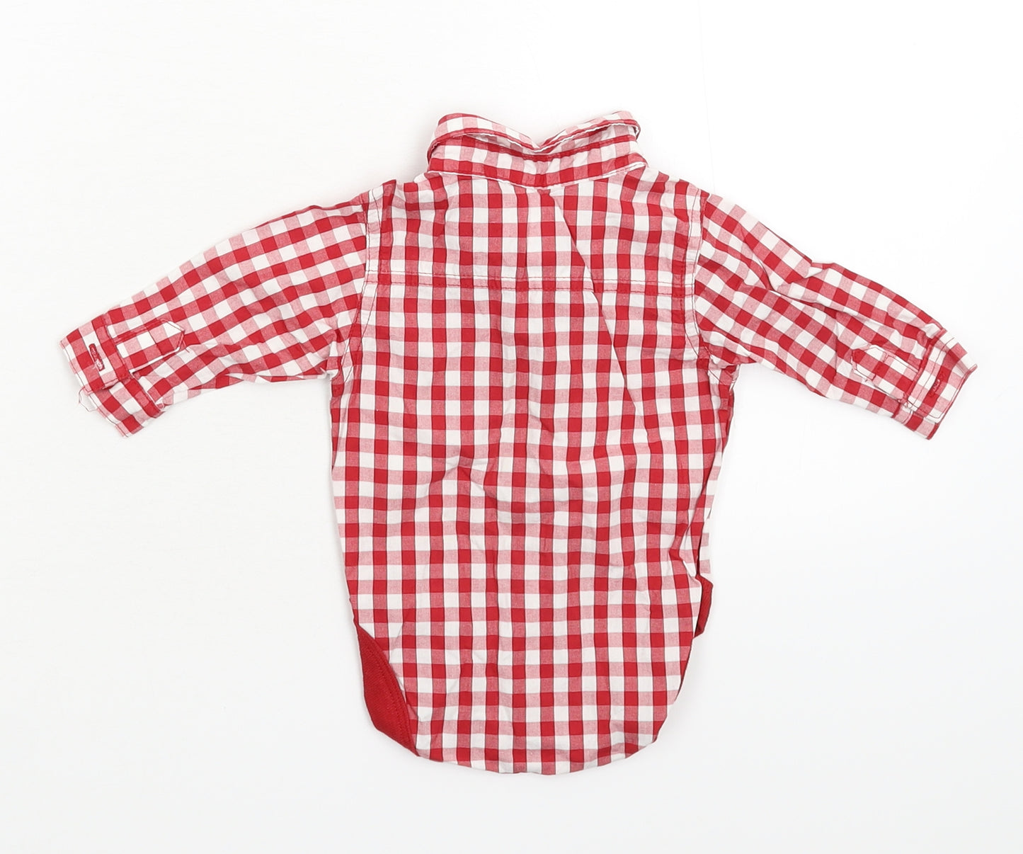 NEXT Baby Red Check  Babygrow One-Piece Size 0-3 Months