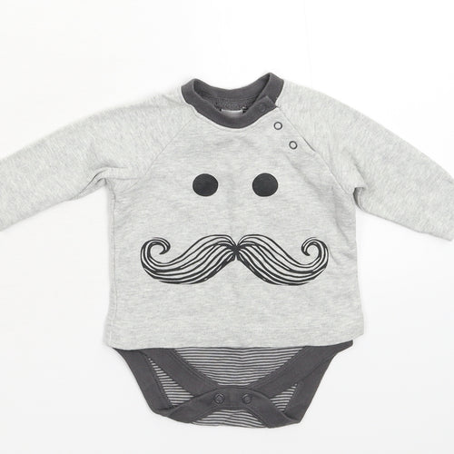 NEXT Baby Grey   Babygrow One-Piece Size 0-3 Months