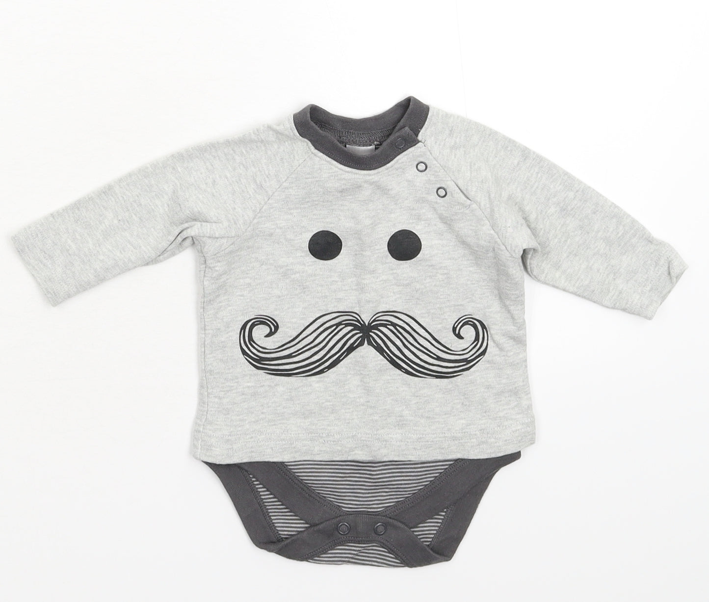 NEXT Baby Grey   Babygrow One-Piece Size 0-3 Months
